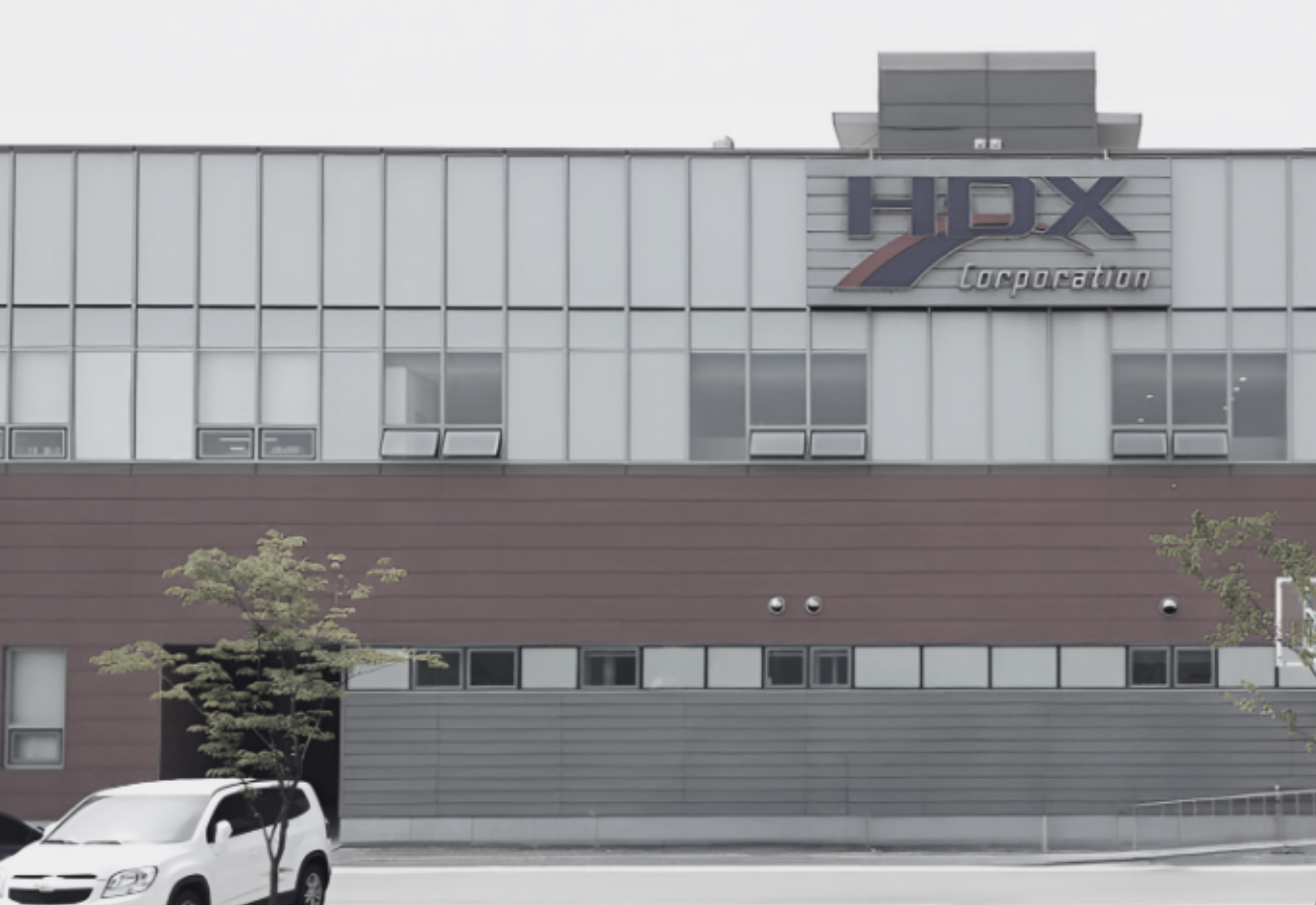 Modern office with a team working